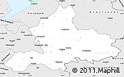 Silver Style Simple Map of Gelderland