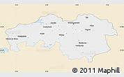 Classic Style Map of Noord-Brabant, single color outside