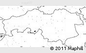 Blank Simple Map of Noord-Brabant, no labels