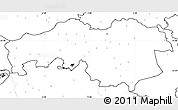 Blank Simple Map of Noord-Brabant, no labels