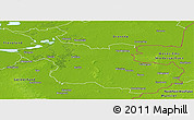 Physical Panoramic Map of Overijssel