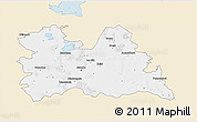 Classic Style 3D Map of Utrecht, single color outside