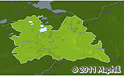 Physical 3D Map of Utrecht, darken