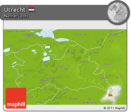 Physical 3D Map of Utrecht