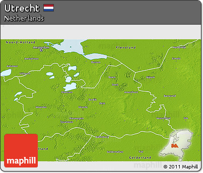 Physical 3D Map of Utrecht