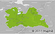 Physical 3D Map of Utrecht, lighten, desaturated