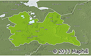 Physical 3D Map of Utrecht, semi-desaturated
