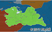 Political 3D Map of Utrecht, darken