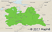 Political 3D Map of Utrecht, shaded relief outside