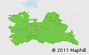 Political 3D Map of Utrecht, single color outside