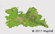 Satellite 3D Map of Utrecht, cropped outside