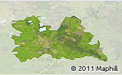Satellite 3D Map of Utrecht, lighten