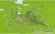 Satellite 3D Map of Utrecht, physical outside