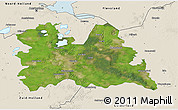 Satellite 3D Map of Utrecht, shaded relief outside