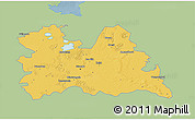 Savanna Style 3D Map of Utrecht, single color outside