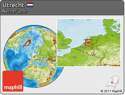 Physical Location Map of Utrecht
