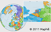 Political Location Map of Utrecht