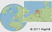 Savanna Style Location Map of Utrecht, within the entire country