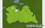 Physical Map of Utrecht, darken