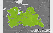 Physical Map of Utrecht, desaturated