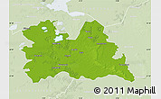 Physical Map of Utrecht, lighten