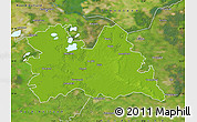 Physical Map of Utrecht, satellite outside