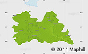Physical Map of Utrecht, single color outside
