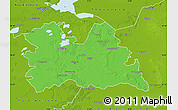 Political Map of Utrecht, physical outside