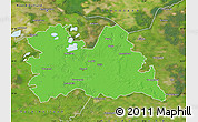 Political Map of Utrecht, satellite outside