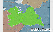 Political Map of Utrecht, semi-desaturated