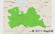 Political Map of Utrecht, shaded relief outside