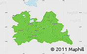 Political Map of Utrecht, single color outside