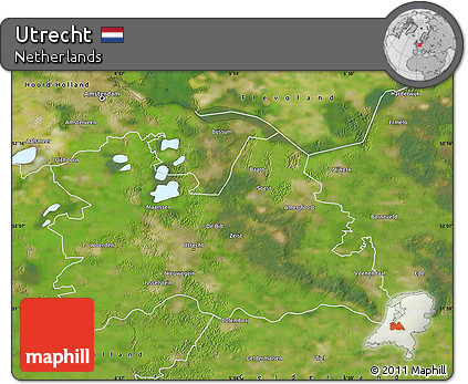 Satellite Map of Utrecht