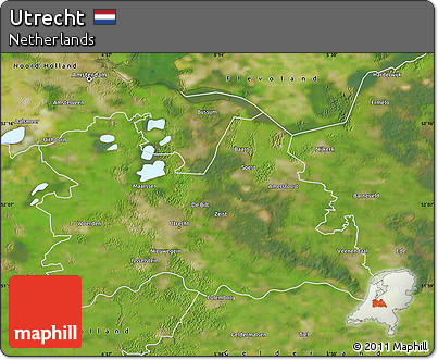 Satellite Map of Utrecht