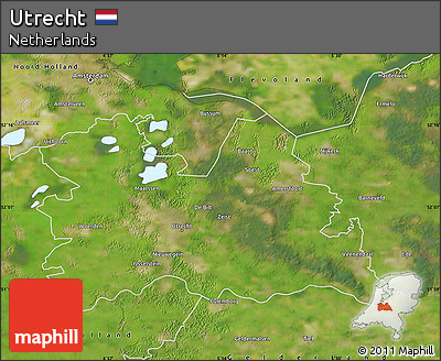 Satellite Map of Utrecht