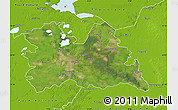 Satellite Map of Utrecht, physical outside