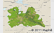 Satellite Map of Utrecht, shaded relief outside