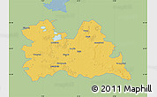 Savanna Style Map of Utrecht, single color outside