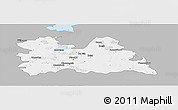 Gray Panoramic Map of Utrecht, single color outside