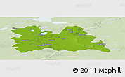 Physical Panoramic Map of Utrecht, lighten