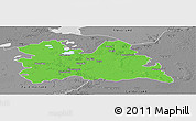 Political Panoramic Map of Utrecht, desaturated