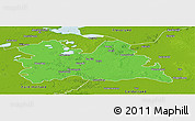 Political Panoramic Map of Utrecht, physical outside