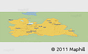 Savanna Style Panoramic Map of Utrecht, single color outside