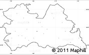 Blank Simple Map of Utrecht, cropped outside, no labels