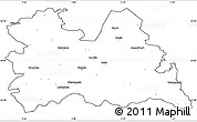 Blank Simple Map of Utrecht, cropped outside