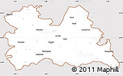 Classic Style Simple Map of Utrecht, cropped outside