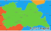 Political Simple Map of Utrecht