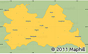 Savanna Style Simple Map of Utrecht, single color outside