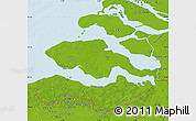 Physical Map of Zeeland