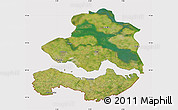 Satellite Map of Zeeland, cropped outside